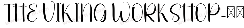 THE VIKING WORKSHOP字体转换